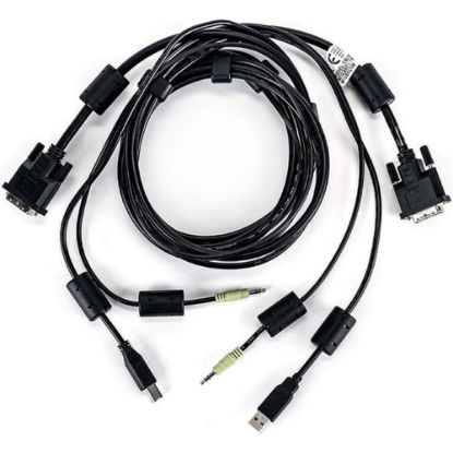 Picture of Vertiv Avocent USB Keyboard and Mouse, DVI-D and Audio Cable, 6 ft. forVertiv Avocent SV and SC Series Switches - 6 ft, Single Display, Dual-Link DVI-D, 1 x USB, 1 x Audio, Secure KVM cable