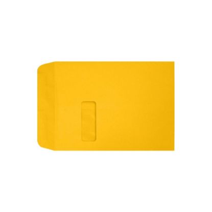 Picture of LUX #9 1/2 Open-End Window Envelopes, Top Left Window, Self-Adhesive, Sunflower, Pack Of 1,000