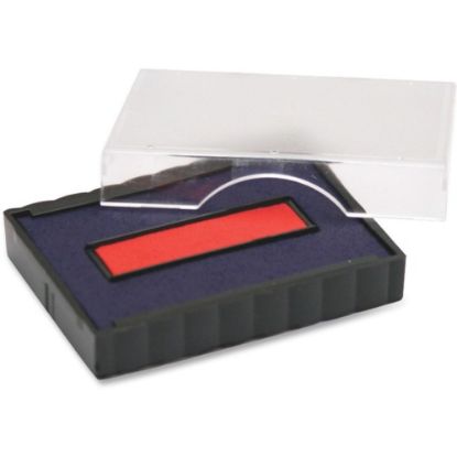 Picture of Trodat Stamp Replacement Pad - 1 Each - Blue, Red Ink - Plastic