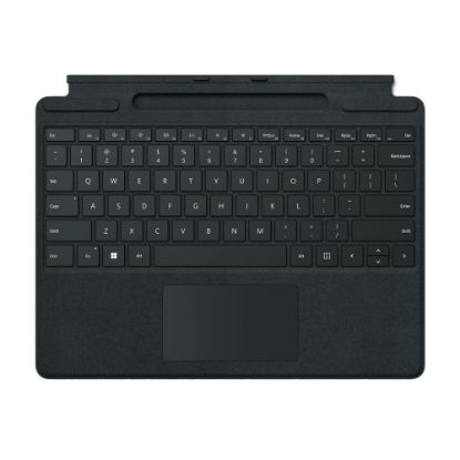 Picture of Microsoft Surface Pro Signature Keyboard - Keyboard - with touchpad, accelerometer, Surface Slim Pen 2 storage and charging tray - QWERTY - English - black - with Slim Pen 2 - for Surface Pro 8, Pro X