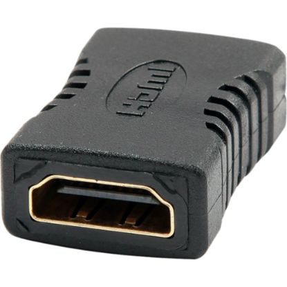 Picture of 4XEM HDMI A Female To HDMI A Female Coupler Adapter - 1 Pack - 1 x 19-pin HDMI (Type A) Digital Audio/Video Female - 1 x 19-pin HDMI (Type A) Digital Audio/Video Female - Black