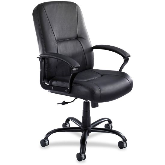 Picture of Safco Serenity Big & Tall Ergonomic Bonded Leather Chair, Black