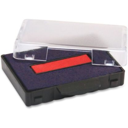 Picture of Trodat T5444 Replacement Ink Pad - 1 Each - Blue, Red Ink - Plastic