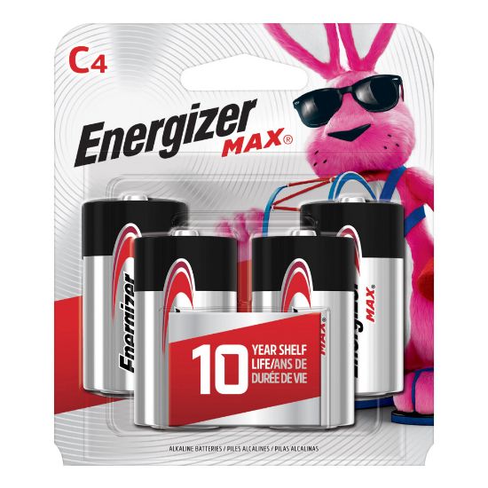 Picture of Energizer Max C Alkaline Batteries, Pack Of 4