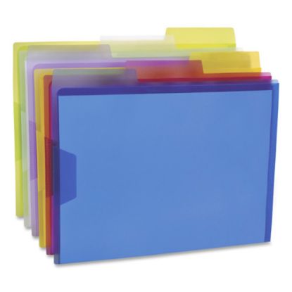 Picture of Pendaflex Poly View Folders, 1in Expansion, Letter Size, Assorted Colors, Pack Of 6 Folders