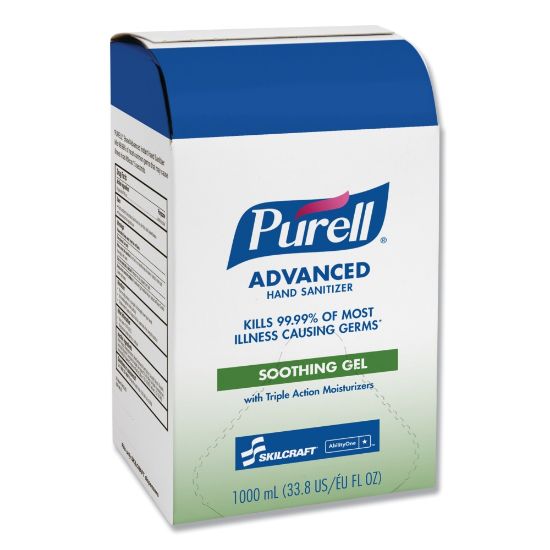 Picture of SKILCRAFT Purell Hand Sanitizer Pouches With Aloe, 33.8 Oz, Carton Of 8 Pouches (AbilityOne 8520015223888)