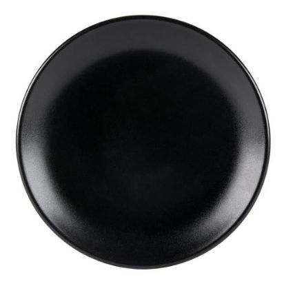 Picture of Foundry Round Coupe Plates, 9 5/8in, Black, Pack Of 12 Plates