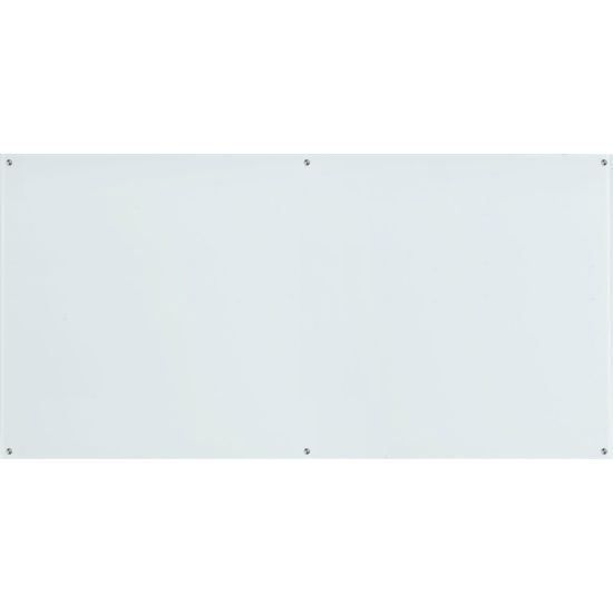 Picture of Lorell Premium Glass Unframed Dry-Erase Whiteboard, 48in x 96in, White