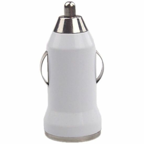 Picture of 4XEM Universal USB Car Charger For iPhone/iPod/USB Devices (White) - 12 V DC, 24 V DC Input - 5 V DC/1 A Output