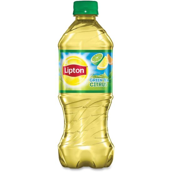 Picture of Lipton Citrus Green Tea, 20 Oz, Carton Of 24