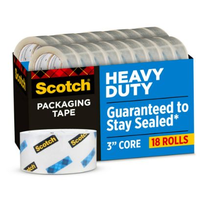 Picture of Scotch Heavy-Duty Shipping Packing Tape, 1-7/8in x 54.6 Yd., Pack Of 18 Rolls