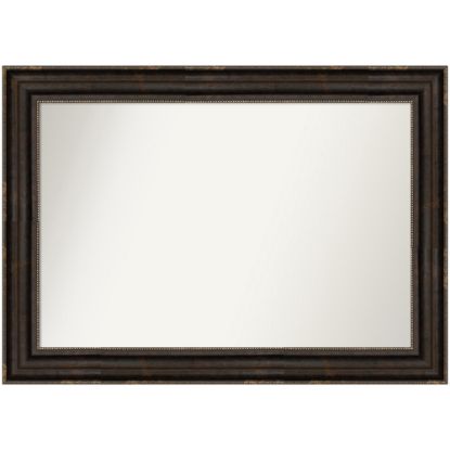 Picture of Amanti Art Non-Beveled Rectangle Framed Bathroom Wall Mirror, 30-1/4in x 42-1/4in, Stately Bronze