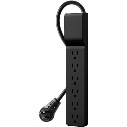 Picture of Belkin Essential Series 6-Outlet Surge Protector, 5-15/16ft, Black