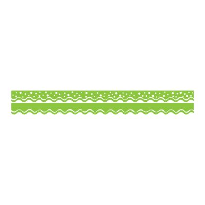 Picture of Barker Creek Scalloped-Edge Double-Sided Borders, 2 1/4in x 36in, Lime, Pack Of 13