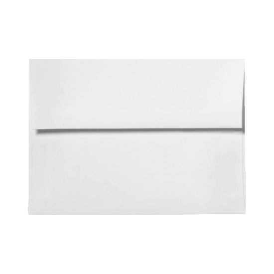 Picture of LUX Invitation Envelopes, A10, Peel & Press Closure, White, Pack Of 50