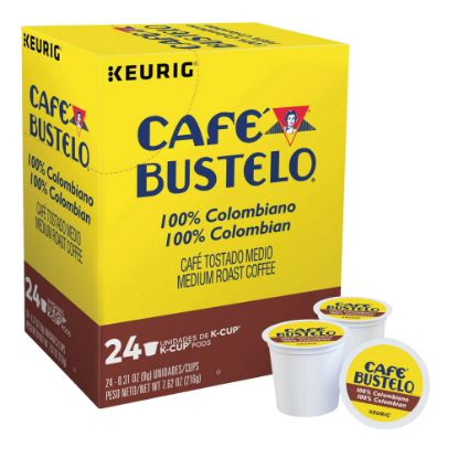 Picture of Cafe Bustelo Single-Serve Coffee K-Cup, 100% Colombian, Carton Of 24