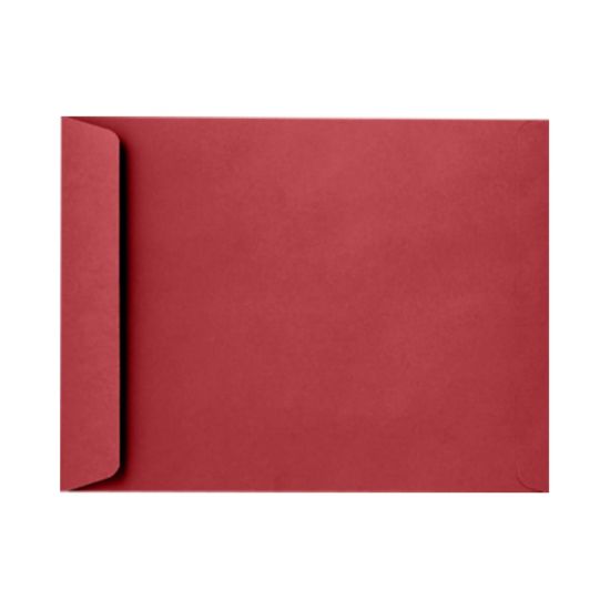 Picture of LUX Open-End 10in x 13in Envelopes, Peel & Press Closure, Ruby Red, Pack Of 50