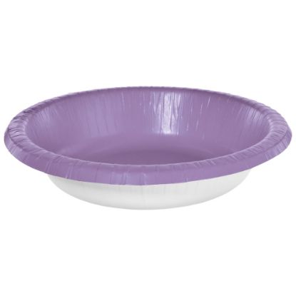 Picture of Amscan Paper Bowls, 20 Oz, Lavender, 20 Bowls Per Box, Case Of 5 Boxes