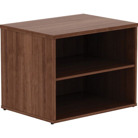 Picture of Lorell 29-1/2inW File Storage Cabinet Credenza Computer Desk, Walnut