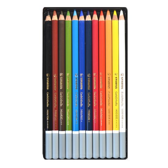 Picture of Stabilo CarbOthello Pastel Pencils, Assorted Colors, Box Of 12 Pastel Pencils