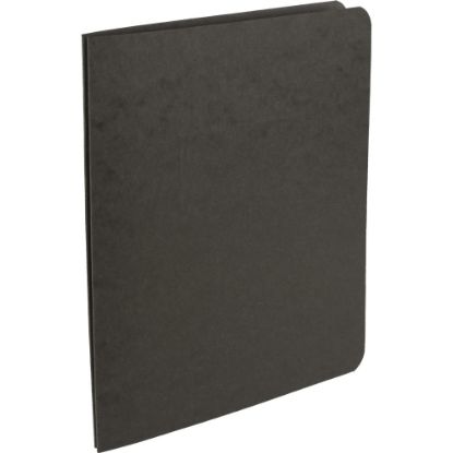 Picture of Office Depot Brand Pressboard Side-Bound Report Binders With Fasteners, 60% Recycled, Black, Pack Of 10