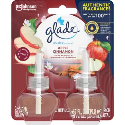 Picture of Glade PlugIns Scented Oil Refill, 1.3 Oz, Apple/Cinnamon, Packs Of 2