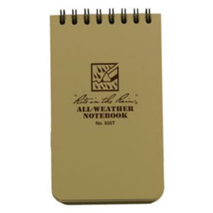 Picture of Rite in the Rain Tactical Pocket Notebook, 3in x 5in, Tan