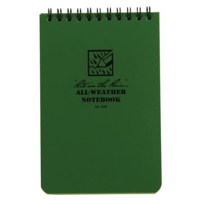 Picture of Rite in the Rain Tactical Pocket Notebook, 4in x 6in, Green