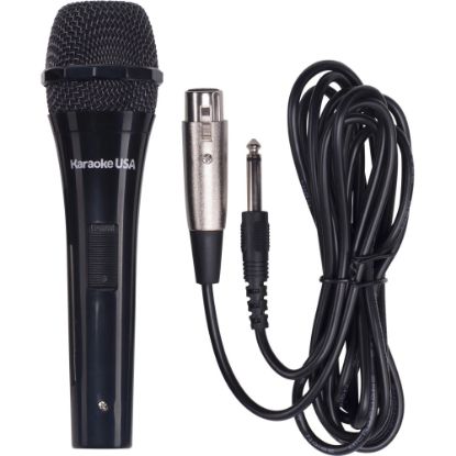 Picture of Karaoke USA Wired Dynamic Microphone - 9.84 ft - 80 Hz to 11 kHz - 620 Ohm -72 dB - Cardioid - XLR