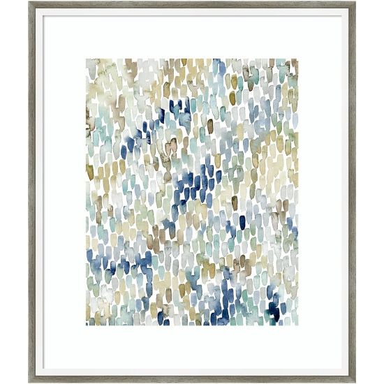 Picture of Amanti Art River Wavelets I by Grace Popp Wood Framed Wall Art Print, 18inW x 21inH, White