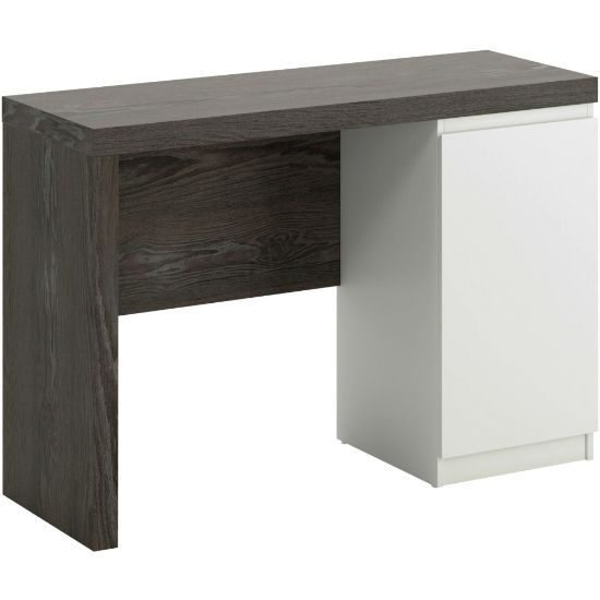 Picture of Sauder Hudson Court 44inW Computer Desk, Charcoal Ash/Pearl Oak