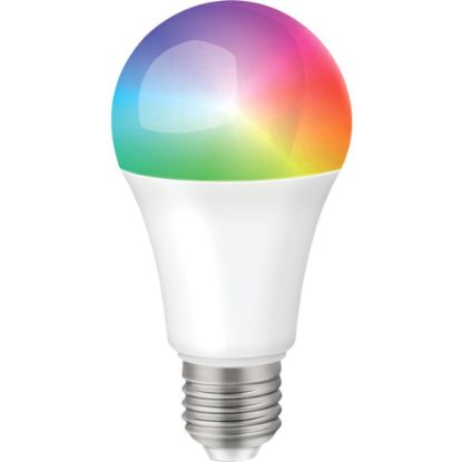 Picture of Supersonic WiFi LED Smart Bulb with Voice Control - 9 W - 230 V AC, 120 V AC - 820 lm - RGB Light Color - 25000 Hour - 10340.3 deg.F (5726.8 deg.C), 12140.3 deg.F (6726.8 deg.C) Color Temperature - 80 CRI - Alexa, Google Assistant, IFTTT Supported - Wi-Fi