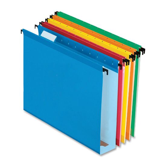 Picture of Pendaflex Extra-Capacity Hanging File Folders, 2in Expansion, Letter Size, Assorted Colors, Box Of 20 Folders