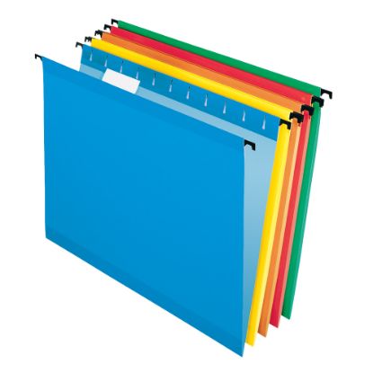 Picture of Pendaflex SureHook Technology Hanging File Folders, Letter Size, Assorted Colors, Box Of 20 Folders