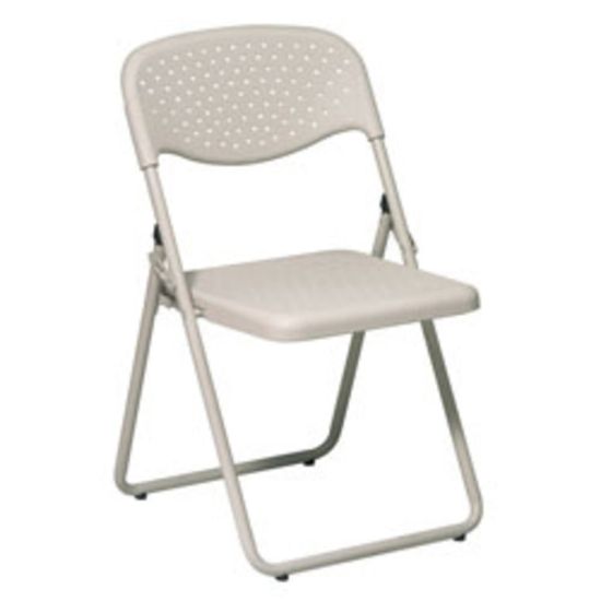 Picture of Office Star Stackable Folding Chairs, Beige, Set Of 4