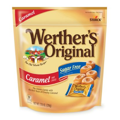 Picture of Werthers Original Sugar-Free Caramel Hard Candies, 7.7 Oz, Pack Of 2 Bags