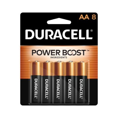 Picture of Duracell Coppertop AA Alkaline Batteries, Pack Of 8