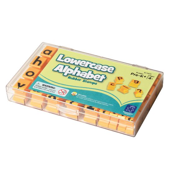 Picture of Educational Insights Lowercase Alphabet Stamps, 5/8in, Yellow, Set Of 2