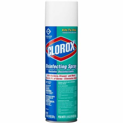 Picture of Clorox Commercial Solutions Disinfecting Aerosol Spray - Spray - 19 fl oz (0.6 quart) - Fresh Scent - 864 / Pallet