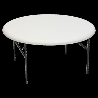 Picture of Iceberg Indestruct-Table Too Round Folding Table, 29inH x 60inD, Platinum/Gray