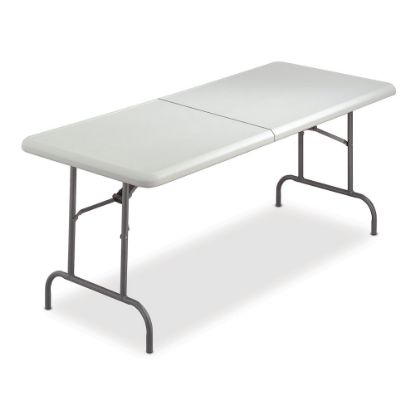 Picture of Iceberg Half-Folding Table, 60inW x 30inD, Platinum