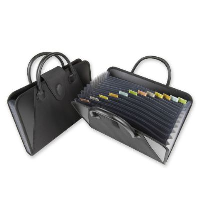 Picture of C-Line Expanding File With Handles, Letter Size, Black