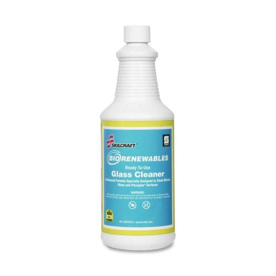 Picture of SKILCRAFT Spartan BioRenewables Glass Cleaner, 32 Oz Bottle, Case Of 12 (AbilityOne 7930-01-555-2898)