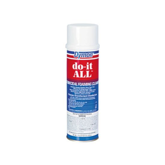 Picture of Dymon Do-It-All Foaming Germicidal Cleaner - For Multipurpose - 18 fl oz (0.6 quart) - 12 / Carton - Disinfectant, Deodorize, Odorless, Non-abrasive - White