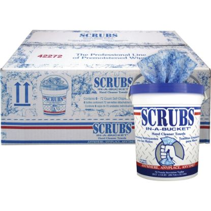 Picture of SCRUBS Hand Cleaner Towels, 72 Towels Per Box, Carton Of 6 Boxes