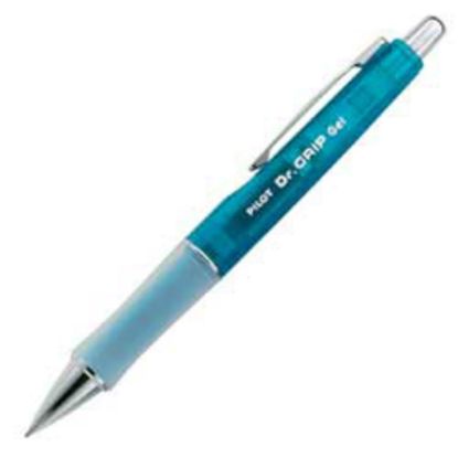 Picture of Pilot Dr. Grip Gel Rollerball Pen, Fine Point, 0.7 mm, Electric Blue Barrel, Black Ink