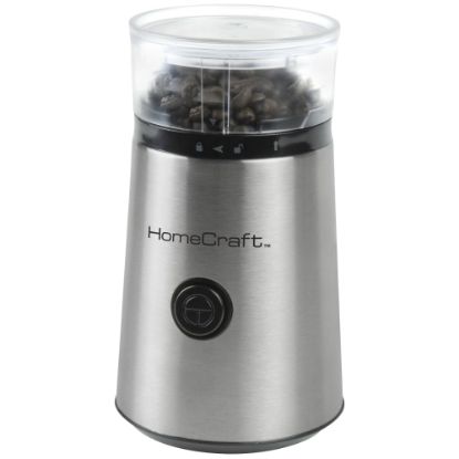 Picture of HomeCraft HCCG1SS 12-Cup Coffee Grinder, Silver