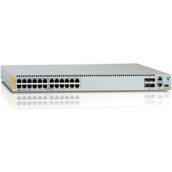 Picture of Allied Telesis AT-X930-28GPX Layer 3 Switch - 24 Ports - Manageable - Gigabit Ethernet, 10 Gigabit Ethernet - 10/100/1000Base-T, 10GBase-X - 3 Layer Supported - Modular - Twisted Pair, Optical Fiber - Rack-mountable