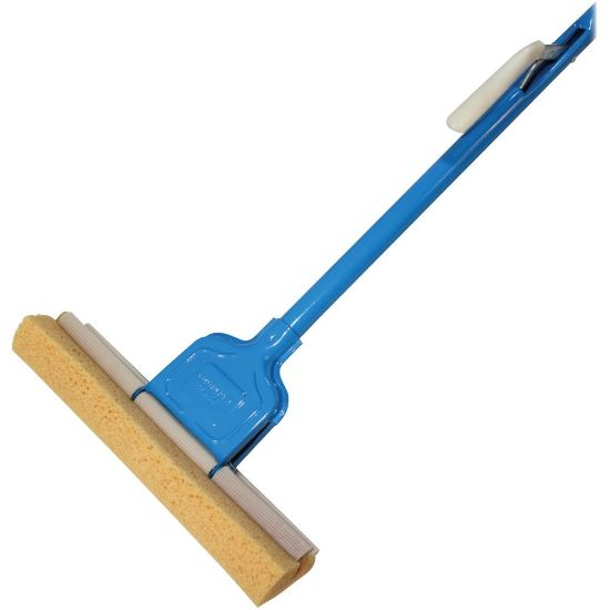 Picture of Genuine Joe Roller Sponge Mop - 12in Head - Absorbent, Durable, Sturdy - 1 Each - Blue