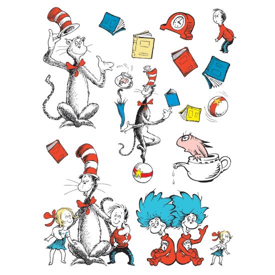 Picture of Eureka Cat In The Hat Bulletin Board Set, Large Characters